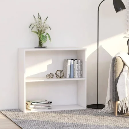 Weißes Regal aus Holzwerkstoff 80x30x76,5 cm von , Bücherregale und Regale - Ref: Foro24-800999, Preis: 40,63 €, Rabatt: %