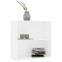 Estantería de madera de ingeniería blanca 80x30x76,5 cm de , Librerías y estanterías - Ref: Foro24-800999, Precio: 40,57 €, D...