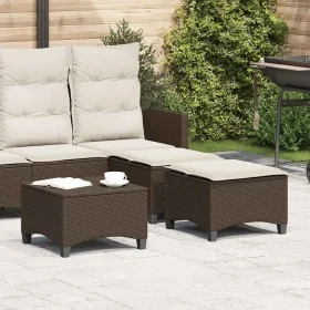 Garden stools with cushions 2 pcs brown 55x55x36 cm by , Outdoor ottomans - Ref: Foro24-4108247, Price: 126,70 €, Discount: %