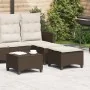 Taburetes de jardín con cojines 2 uds marrón 55x55x36 cm de , Otomanas de exterior - Ref: Foro24-4108247, Precio: 126,65 €, D...