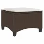 Taburetes de jardín con cojines 2 uds marrón 55x55x36 cm de , Otomanas de exterior - Ref: Foro24-4108247, Precio: 126,65 €, D...