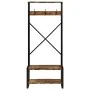 Multicolored coat rack made of solid recycled wood 80x40x190 cm by , Shelves and shelves - Ref: Foro24-4015962, Price: 152,76...