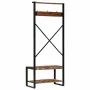 Multicolored coat rack made of solid recycled wood 80x40x190 cm by , Shelves and shelves - Ref: Foro24-4015962, Price: 152,76...