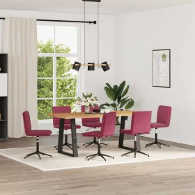 Esstischstühle, 6 Stück, in dunkelrotem Samt. von , Essstühle - Ref: Foro24-3315702, Preis: 330,60 €, Rabatt: %