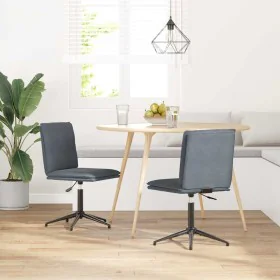Dining chairs 2 units dark gray velvet by , dining chairs - Ref: Foro24-3315368, Price: 114,67 €, Discount: %