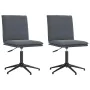 Sillas de comedor 2 unidades terciopelo gris oscuro de , Sillas de comedor - Ref: Foro24-3315368, Precio: 114,67 €, Descuento: %