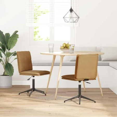 Esszimmerstühle, 2 Stück, braunes Samtvelours von , Essstühle - Ref: Foro24-3315375, Preis: 113,72 €, Rabatt: %