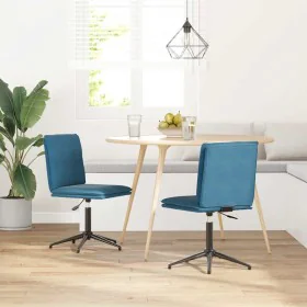 Esszimmerstühle, 2 Stück, blauer Samt von , Essstühle - Ref: Foro24-3315377, Preis: 113,72 €, Rabatt: %