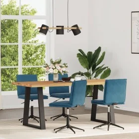 Dining chairs 4 units blue velvet by , dining chairs - Ref: Foro24-3315647, Price: 221,19 €, Discount: %
