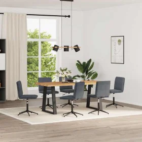 Esstischstühle, 6 Stück, dunkelgraues Samtgewebe. von , Essstühle - Ref: Foro24-3315698, Preis: 333,43 €, Rabatt: %
