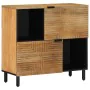Brauner Schrank 80x33x75 cm Massivholz Mango von , CD- und DVD-Speicher - Ref: Foro24-4017747, Preis: 123,18 €, Rabatt: %