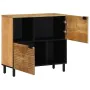 Brauner Schrank 80x33x75 cm Massivholz Mango von , CD- und DVD-Speicher - Ref: Foro24-4017747, Preis: 123,18 €, Rabatt: %