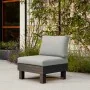 Single armchair Keter Garden Elements Graphite with light gray cushion by , Garden chairs - Ref: Foro24-447620, Price: 109,67...