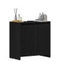 Schwarzer Eichenholz-Badezimmerschrank aus Sperrholz, 60x33x60 cm. von , Badezimmermöbel - Ref: Foro24-862508, Preis: 57,66 €...