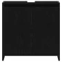 Armario de baño madera contrachapada negro roble 60x33x60 cm de , Muebles de baño - Ref: Foro24-862508, Precio: 57,66 €, Desc...