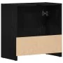 Schwarzer Eichenholz-Badezimmerschrank aus Sperrholz, 60x33x60 cm. von , Badezimmermöbel - Ref: Foro24-862508, Preis: 57,66 €...