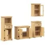 Juego de muebles de baño Corona 4 pzas madera maciza pino de , Muebles de baño - Ref: Foro24-3334634, Precio: 352,69 €, Descu...