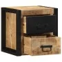 Mesitas de noche 2 uds 40x35x40 cm madera maciza rugosa mango de , Mesitas de noche - Ref: Foro24-4015955, Precio: 167,37 €, ...