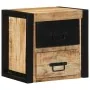 Mesitas de noche 2 uds 40x35x40 cm madera maciza rugosa mango de , Mesitas de noche - Ref: Foro24-4015955, Precio: 167,37 €, ...