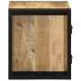 Mesitas de noche 2 uds 40x35x40 cm madera maciza rugosa mango de , Mesitas de noche - Ref: Foro24-4015955, Precio: 167,37 €, ...
