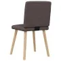 Sillas de comedor 6 unidades tela marrón oscuro by , dining chairs - Ref: Foro24-3315548, Price: 296,00 €, Discount: %