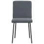 Esstischstühle, 6 Stück, dunkelgraues Samtgewebe. von , Essstühle - Ref: Foro24-3315557, Preis: 245,16 €, Rabatt: %