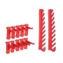 Aufbewahrungsboxen-Set mit 136 Teilen, Wandpaneele in Rot/Schwarz. von , Werkzeugschränke - Ref: Foro24-150815, Preis: 77,09 ...