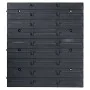 Aufbewahrungsboxen-Set mit 136 Teilen, Wandpaneele in Rot/Schwarz. von , Werkzeugschränke - Ref: Foro24-150815, Preis: 77,09 ...
