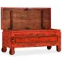 Massive Mangoholz-Aufbewahrungstruhe 101x39x42 cm rot von , Aufbewahrungskisten - Ref: Foro24-244949, Preis: 233,66 €, Rabatt: %