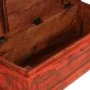 Baúl de almacenaje de madera maciza de mango 101x39x42 cm rojo de , Baúles de almacenamiento - Ref: Foro24-244949, Precio: 23...
