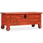 Baúl de almacenaje de madera maciza de mango 101x39x42 cm rojo de , Baúles de almacenamiento - Ref: Foro24-244949, Precio: 23...