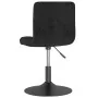 Taburete de cocina giratorio de terciopelo negro de , Taburetes de cocina - Ref: Foro24-334249, Precio: 78,92 €, Descuento: %