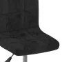 Taburete de cocina giratorio de terciopelo negro de , Taburetes de cocina - Ref: Foro24-334249, Precio: 78,92 €, Descuento: %