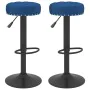 Taburetes de cocina 2 unidades terciopelo azul de , Taburetes de cocina - Ref: Foro24-332999, Precio: 88,67 €, Descuento: %