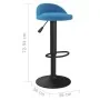 Küchenhocker aus blauem Samt von , Küchenhocker - Ref: Foro24-333594, Preis: 62,77 €, Rabatt: %