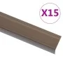 Stufenprofile L-Form 15 Stück Aluminium Braun 134 cm von , Treppe - Ref: Foro24-146745, Preis: 52,27 €, Rabatt: %