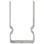 Fence anchors 12 units galvanized steel silver 8x6x15 cm by , Spikes for anchoring in the ground - Ref: Foro24-145331, Price:...
