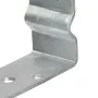 Fence anchors 12 units galvanized steel silver 8x6x15 cm by , Spikes for anchoring in the ground - Ref: Foro24-145331, Price:...