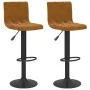 Küchenhocker, 2 Stück, braunes Samtgewebe von , Küchenhocker - Ref: Foro24-333729, Preis: 127,73 €, Rabatt: %
