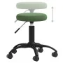Dark green velvet swivel office chair by , Office chairs - Ref: Foro24-333177, Price: 47,21 €, Discount: %