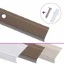 L-shaped step profiles, 15 units, brown aluminum, 100 cm by , Stairs - Ref: Foro24-146764, Price: 54,18 €, Discount: %