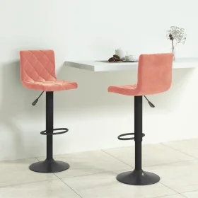 Kitchen stools 2 units pink velvet by , Kitchen stools - Ref: Foro24-333736, Price: 104,98 €, Discount: %