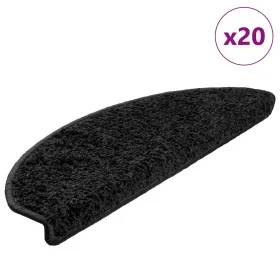 Alfombrilla escalera 20 uds negra 65x21x4 cm de , Alfombrillas para escalones - Ref: Foro24-3365846, Precio: 123,48 €, Descue...