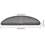 Treppenmatte 20 Stück dunkelgrau 56x17x3 cm von , Treppenmatten - Ref: Foro24-3365782, Preis: 58,56 €, Rabatt: %