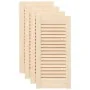 Puerta de armario de lamas 4 uds 61,5x29,5 cm madera de pino de , Puertas de armarios - Ref: Foro24-4015890, Precio: 48,28 €,...