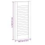 Puerta de armario de lamas 4 uds 61,5x29,5 cm madera de pino de , Puertas de armarios - Ref: Foro24-4015890, Precio: 48,28 €,...