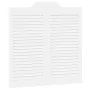 Puertas batientes diseño de lamas 2 par blanco 80x80 cm by , Doors for the home - Ref: Foro24-4107137, Price: 106,59 €, Disco...
