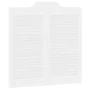 Puertas batientes diseño de lamas 2 par blanco 80x80 cm by , Doors for the home - Ref: Foro24-4107137, Price: 106,59 €, Disco...