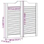 Puertas batientes diseño de lamas 2 par blanco 80x80 cm by , Doors for the home - Ref: Foro24-4107137, Price: 106,59 €, Disco...