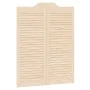 Schwingtüren mit Lamellen-Design, 1 Paar, 100x80cm, Kiefernholz von , Türen für zu Hause - Ref: Foro24-4107128, Preis: 75,58 ...